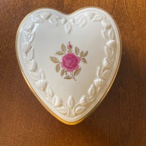 Lenox Heart Rose Covered Dish
